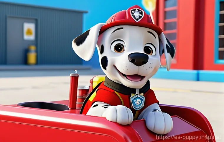 퍼피구조대 캐릭터 개발 과정 - **"A vibrant and wholesome cartoon illustration in the style of PAW Patrol, featuring Ryder and the ...