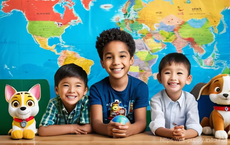 퍼피구조대 각본가 인터뷰 - **Prompt:** A futuristic and clean control room, bathed in soft, glowing blue and white light, refle...